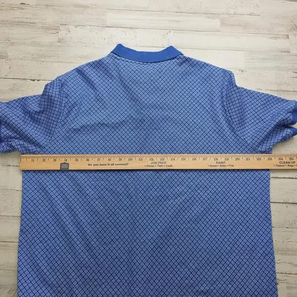 POLO RALPH LAUREN Men's LG Classic Fit Blue Geometric All Over Print Diamond - Picture 6 of 6